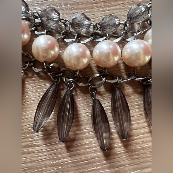 Lot of 4 Statement Necklaces, Varying Lengths, all Silvertone - Picture 8 of 8